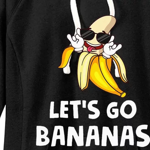 Fruit LetS Go Bananas Banana Women's Fleece Hoodie