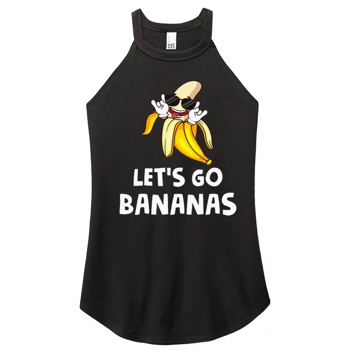 Fruit LetS Go Bananas Banana Women’s Perfect Tri Rocker Tank