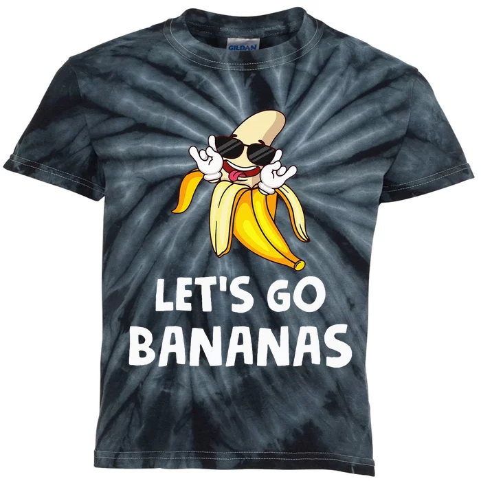 Fruit LetS Go Bananas Banana Kids Tie-Dye T-Shirt