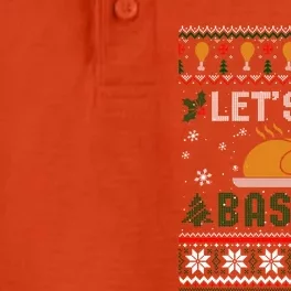 Funny Lets Get Basted Ugly Thanksgiving Sweater Funny Gift Dry Zone Grid Performance Polo