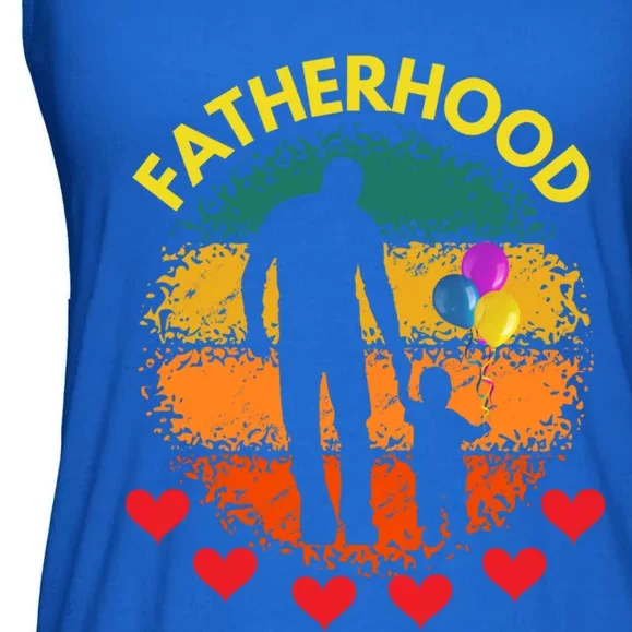 Fatherhood Love Gift Ladies Essential Flowy Tank