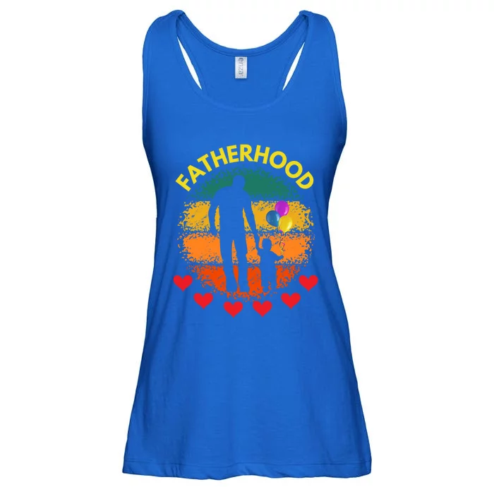 Fatherhood Love Gift Ladies Essential Flowy Tank