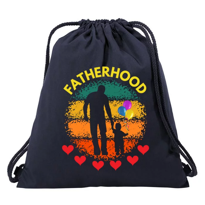 Fatherhood Love Gift Drawstring Bag