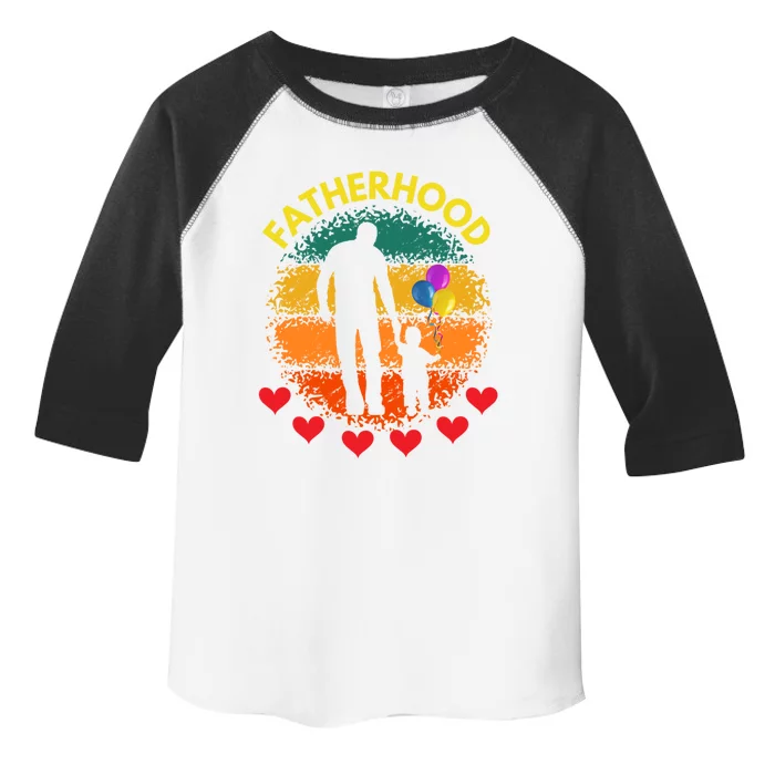 Fatherhood Love Gift Toddler Fine Jersey T-Shirt