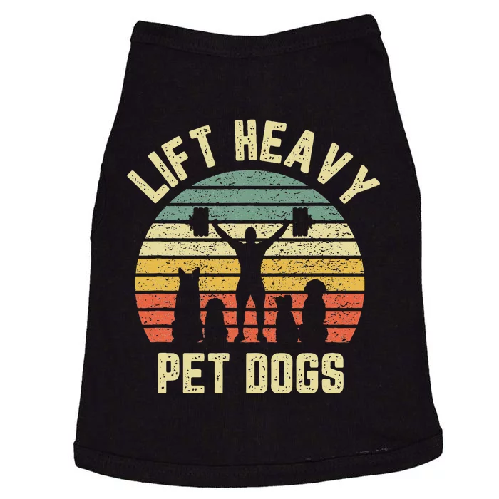 Funny Lift Heavy Pet Dogs Gym Fitness Weight Lifting Doggie Tank