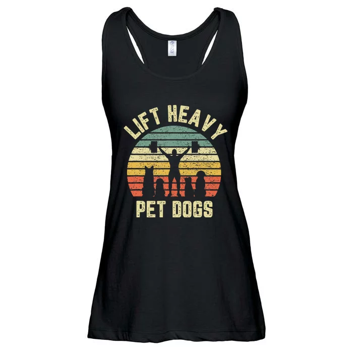 Funny Lift Heavy Pet Dogs Gym Fitness Weight Lifting Ladies Essential Flowy Tank