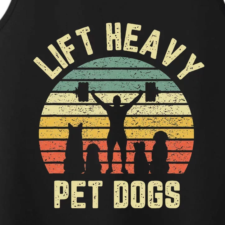 Funny Lift Heavy Pet Dogs Gym Fitness Weight Lifting Performance Tank