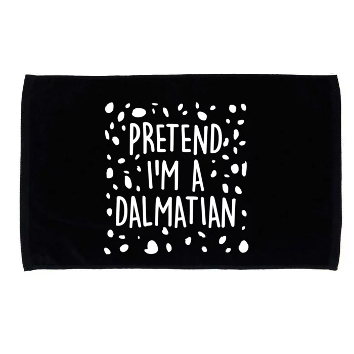 Funny Lazy Halloween Costume Pretend I'm A Dalmatian Microfiber Hand Towel