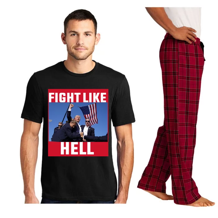 Fight Like Hell Trump 2024 Gift Pajama Set