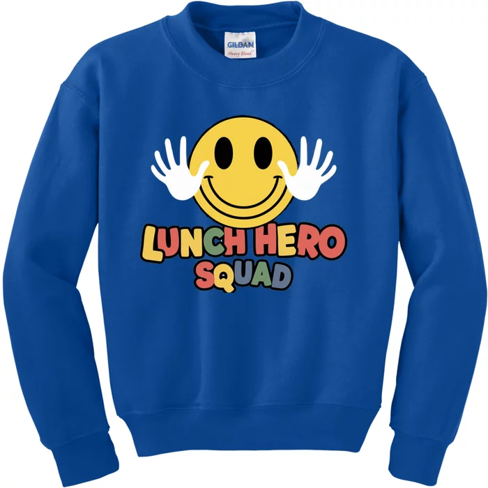 Funny Lunch Hero Squad School Lunch Lady Squad Food Service Gift Kids Sweatshirt