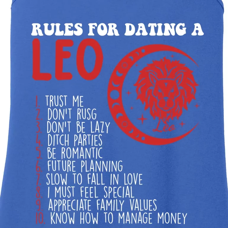 Funny Leo Horoscope Rules For Dating A Leo Zodiac Gift Ladies Essential Tank