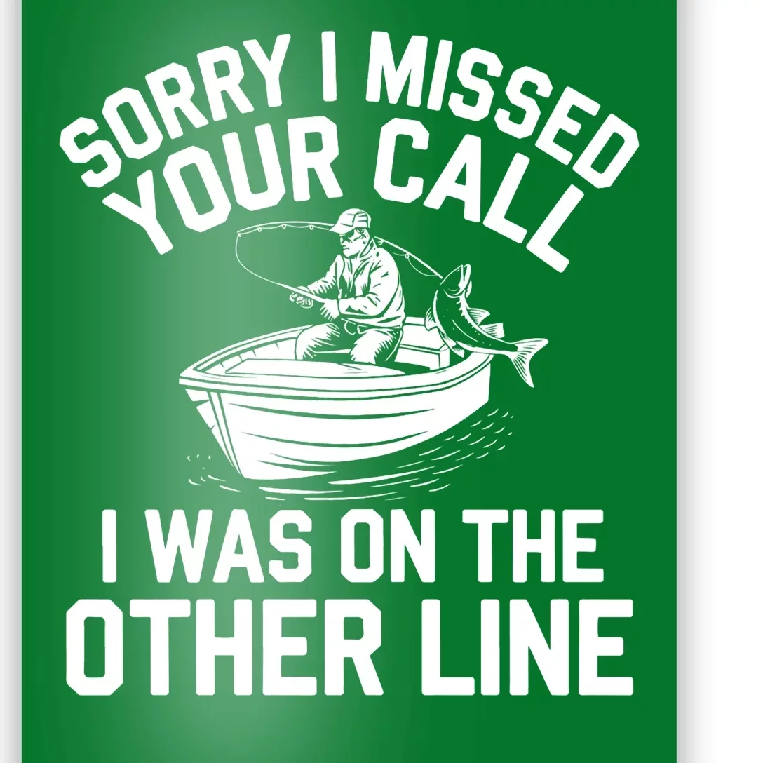 Fishing Lover Humor Novelty Funny Fisherman Poster