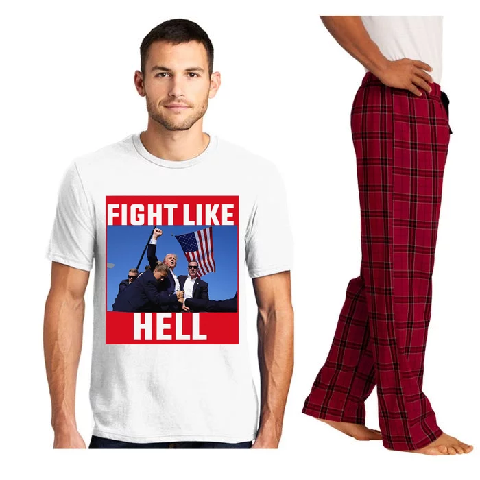 Fight Like Hell Trump 2024 Pajama Set