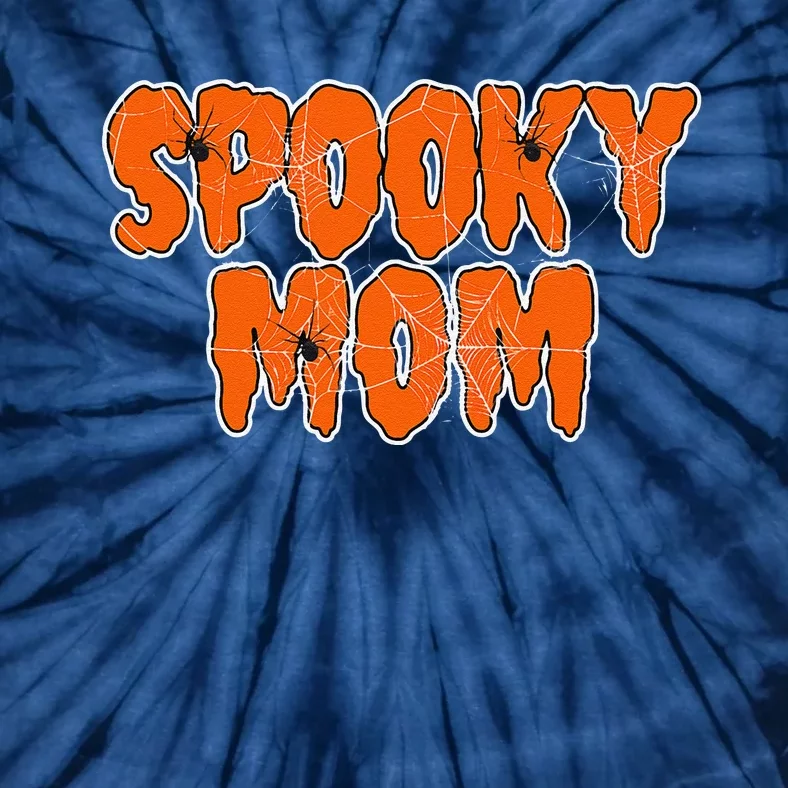 Funny Lazy Halloween SPOOKY MOM COSTUME Womens Spider Gift Tie-Dye T-Shirt