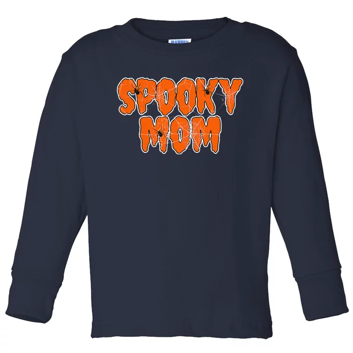 Funny Lazy Halloween SPOOKY MOM COSTUME Womens Spider Gift Toddler Long Sleeve Shirt