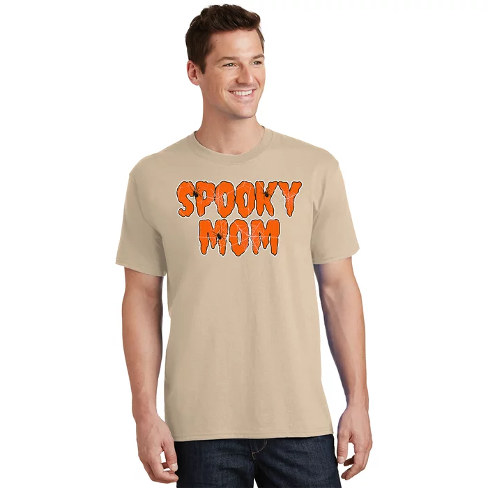 Funny Lazy Halloween SPOOKY MOM COSTUME Womens Spider Gift T-Shirt