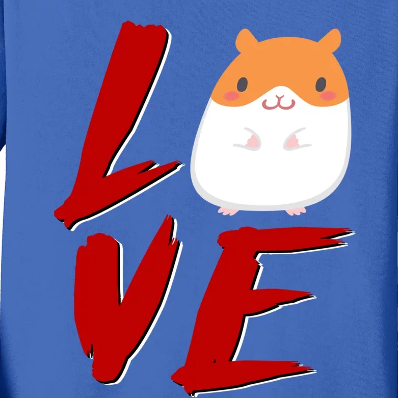 Funny Love Hamsters Funny Gift Animal Toys Pets Lovers Gift Kids Long Sleeve Shirt