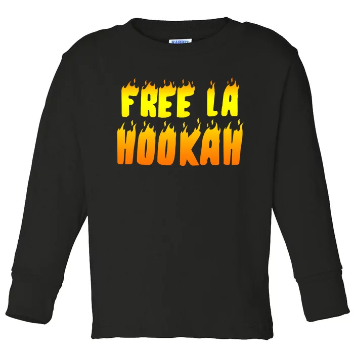 Free La Hookah Toddler Long Sleeve Shirt