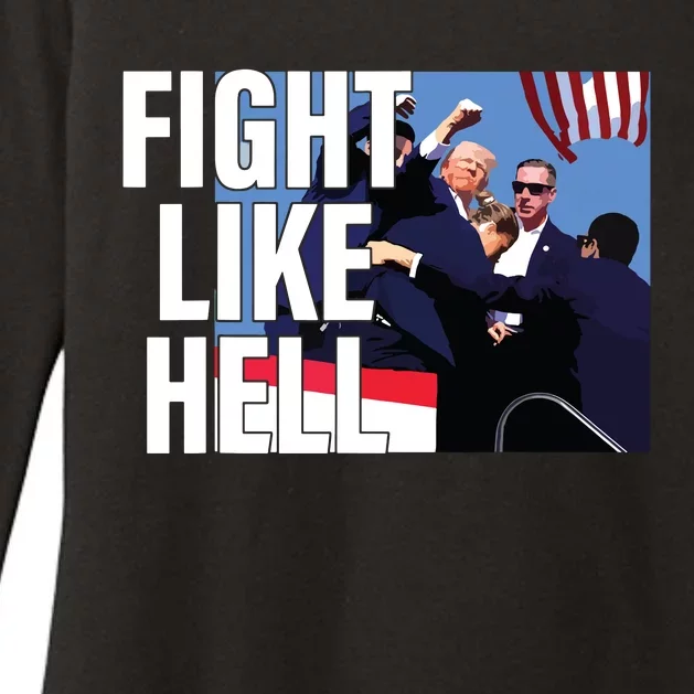 Fight Like Hell Trump 2024 Womens CVC Long Sleeve Shirt