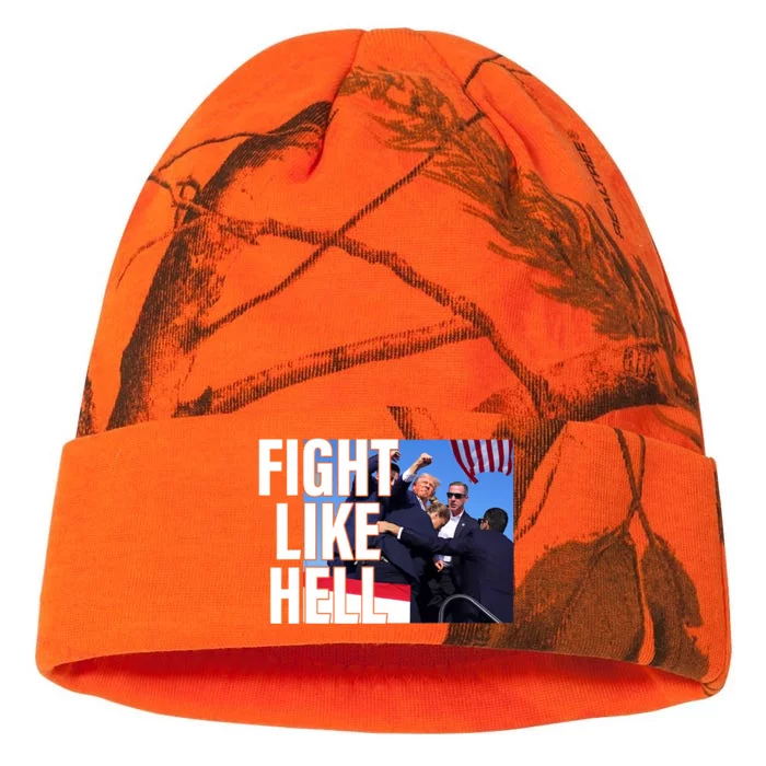 Fight Like Hell Trump 2024 Kati - 12in Camo Beanie