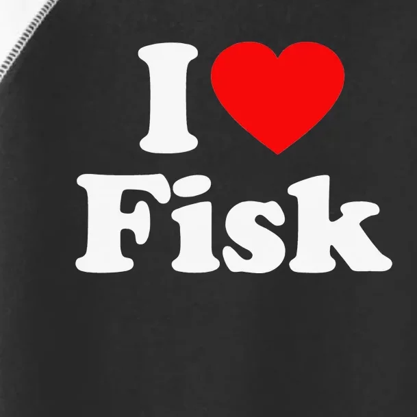 Fisk Love Heart College University @ Alumni Toddler Fine Jersey T-Shirt