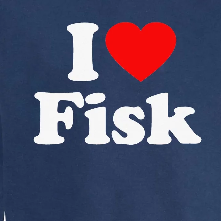 Fisk Love Heart College University @ Alumni Garment-Dyed Sweatshirt