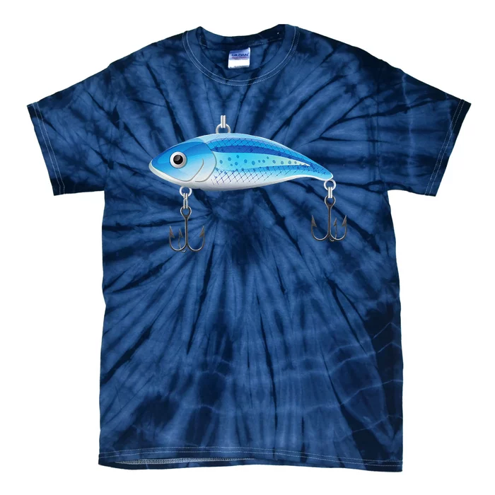 Fishing Lure Halloween Costume Tie-Dye T-Shirt