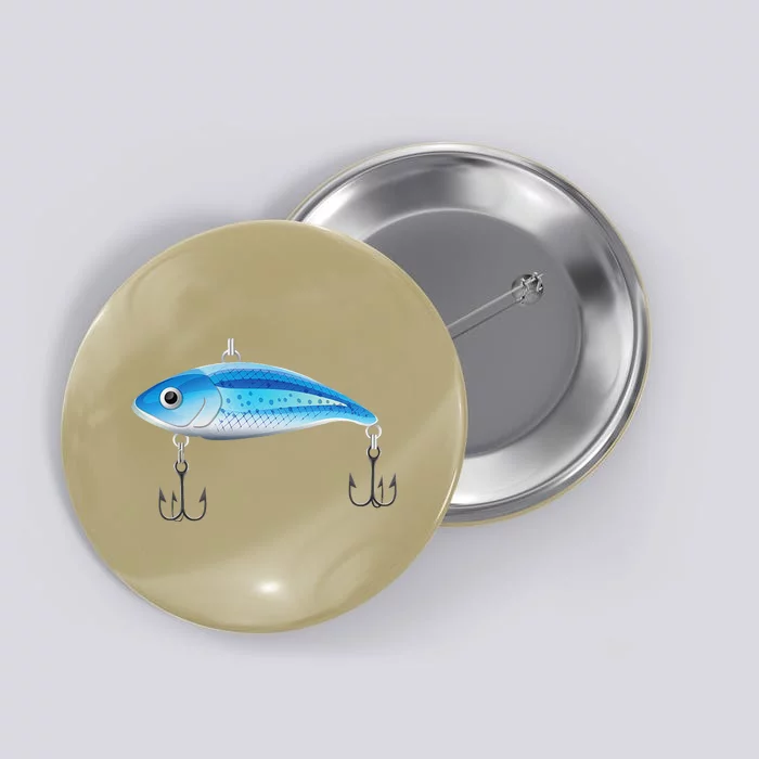 Fishing Lure Halloween Costume Button