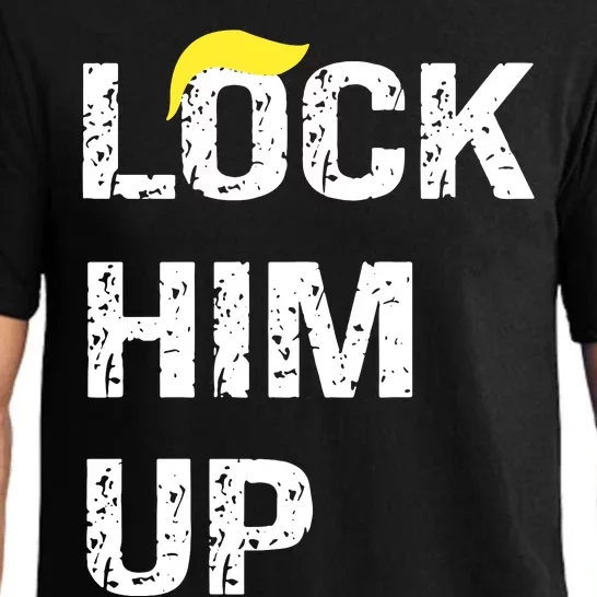 Funny Lock Him Up Funny Trump Mugshot Trump Prison Donald Trump Pajama Set