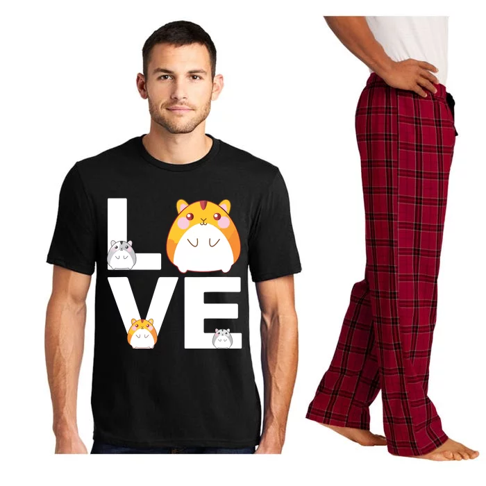 Funny Love Hamsters Shirts Animal Toys Pets Lovers Pajama Set