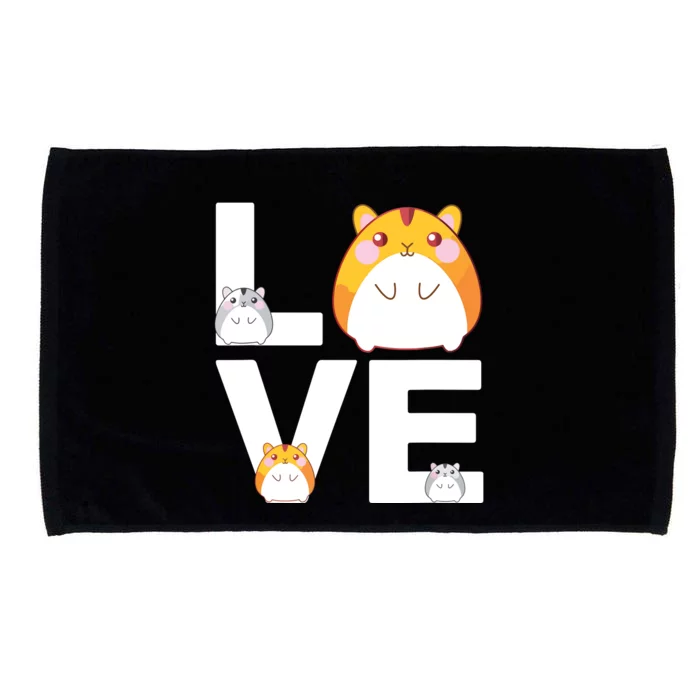 Funny Love Hamsters Shirts Animal Toys Pets Lovers Microfiber Hand Towel