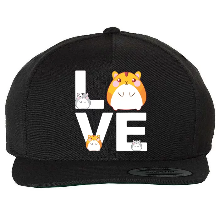 Funny Love Hamsters Shirts Animal Toys Pets Lovers Wool Snapback Cap