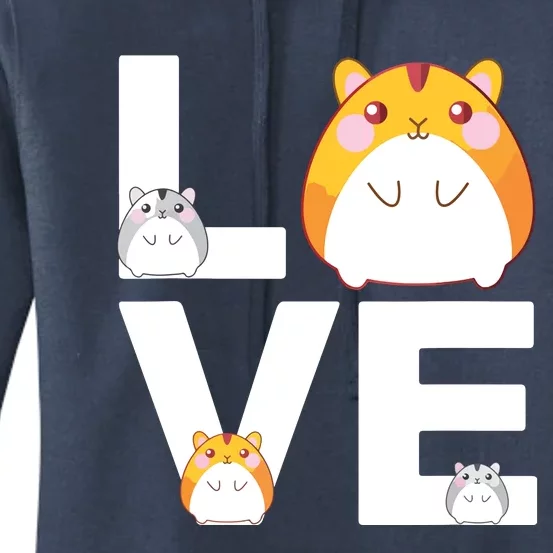 Funny Love Hamsters Shirts Animal Toys Pets Lovers Women's Pullover Hoodie