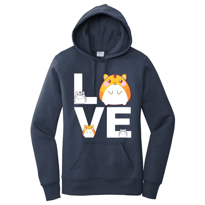 Funny Love Hamsters Shirts Animal Toys Pets Lovers Women's Pullover Hoodie