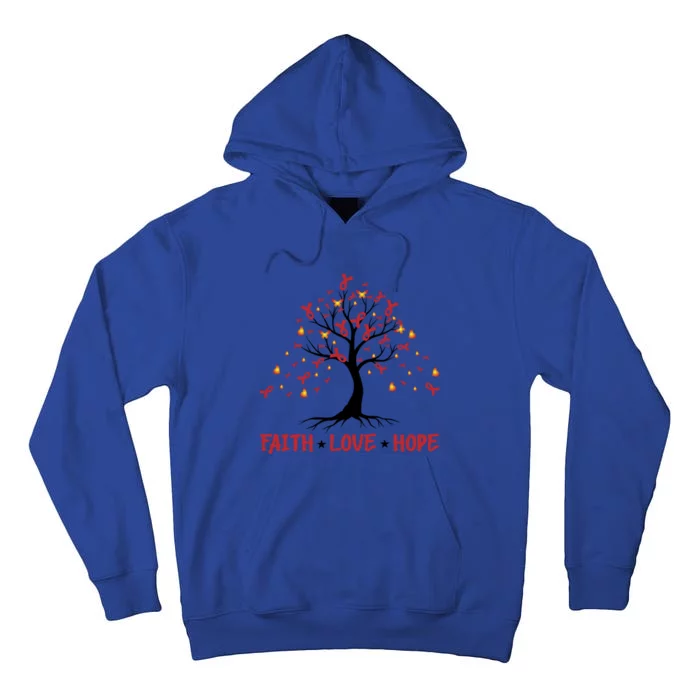 Faith Love Hope World Aids Day Cool Gift Tall Hoodie