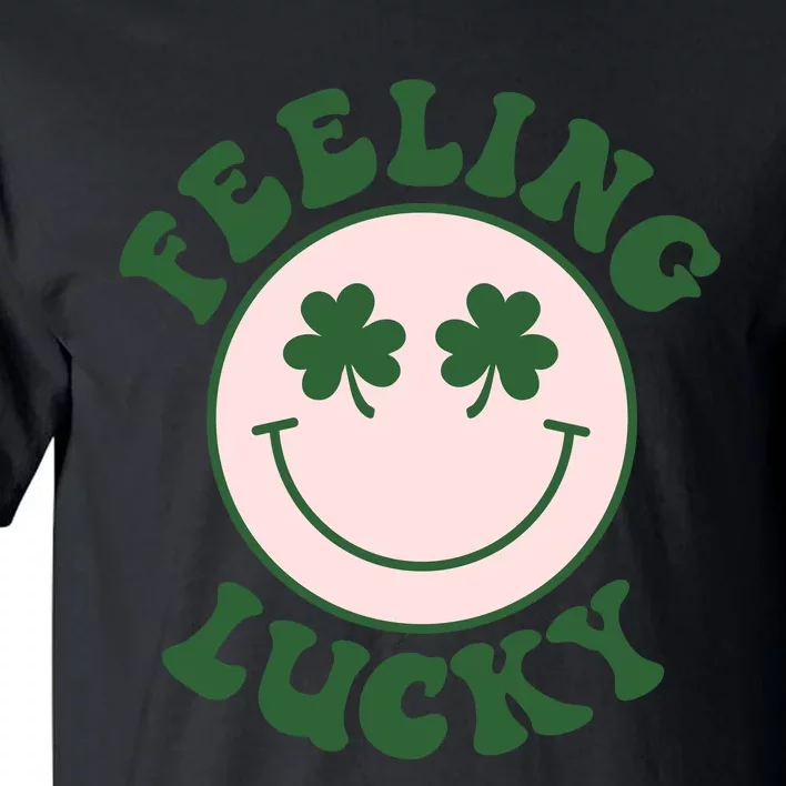 Feeling Lucky Irish Clover Happy Face Tall T-Shirt