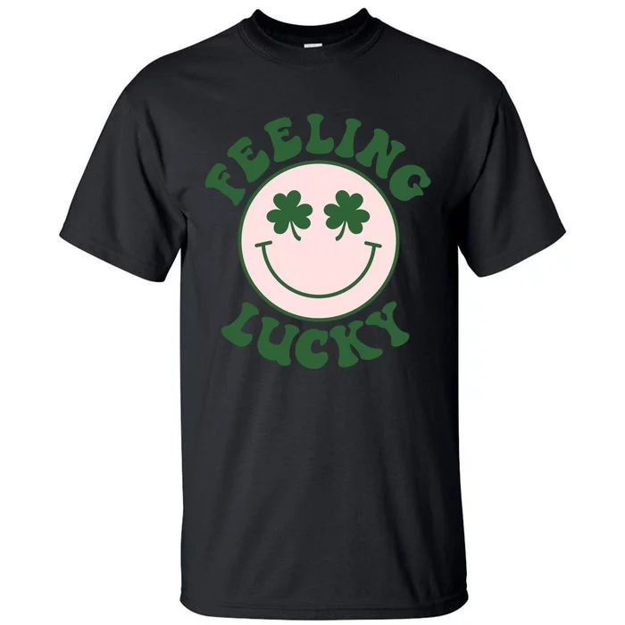 Feeling Lucky Irish Clover Happy Face Tall T-Shirt