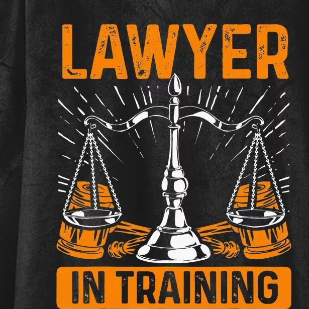 Funny Lawyer In Training Law Student School Graduation Scale Hooded Wearable Blanket