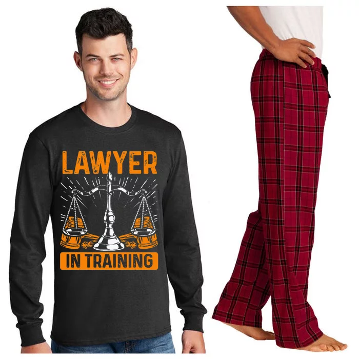 Funny Lawyer In Training Law Student School Graduation Scale Long Sleeve Pajama Set