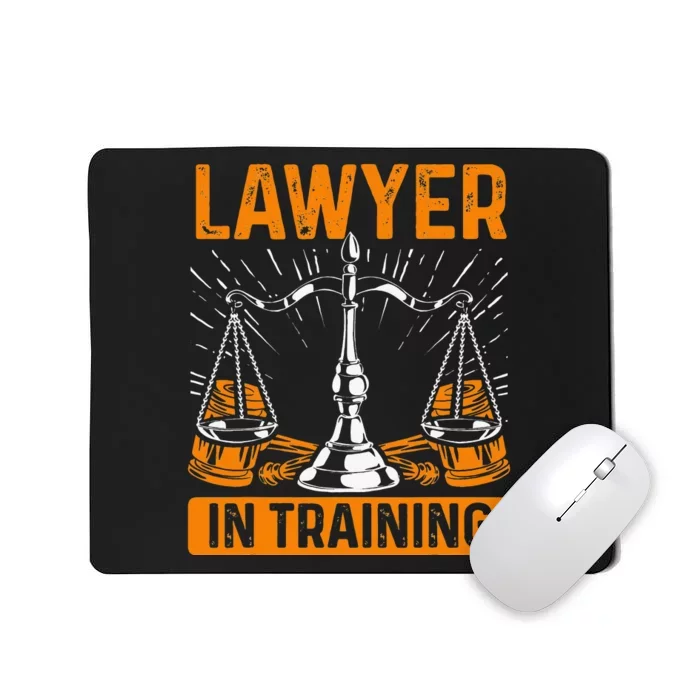 Funny Lawyer In Training Law Student School Graduation Scale Mousepad