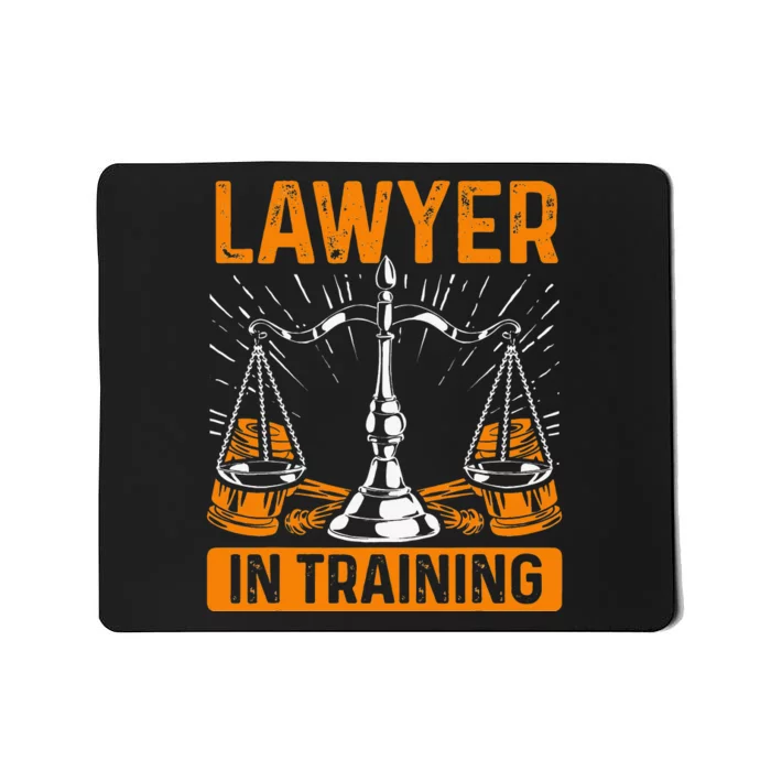 Funny Lawyer In Training Law Student School Graduation Scale Mousepad