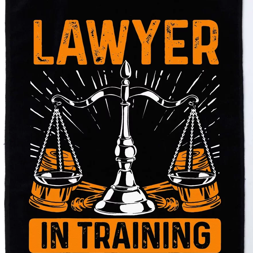 Funny Lawyer In Training Law Student School Graduation Scale Platinum Collection Golf Towel