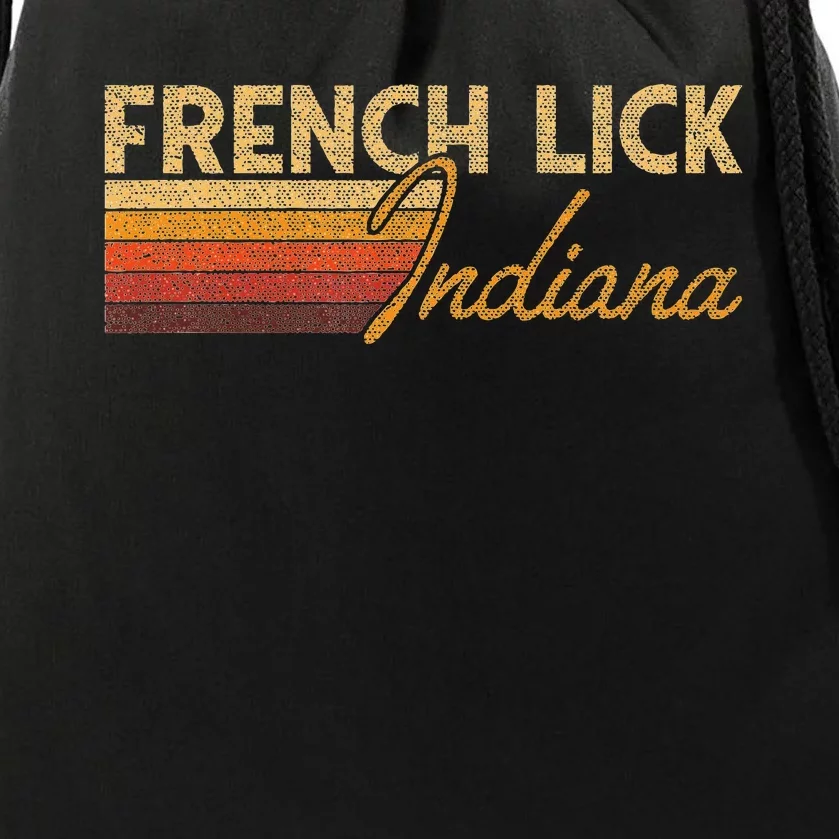 French Lick Indiana Drawstring Bag