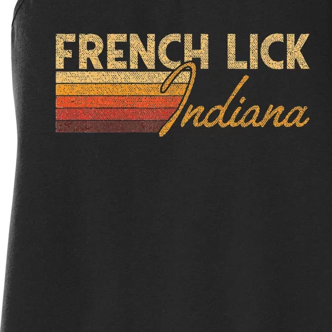 French Lick Indiana Women's Racerback Tank