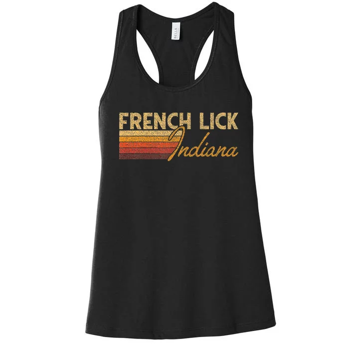 French Lick Indiana Women's Racerback Tank