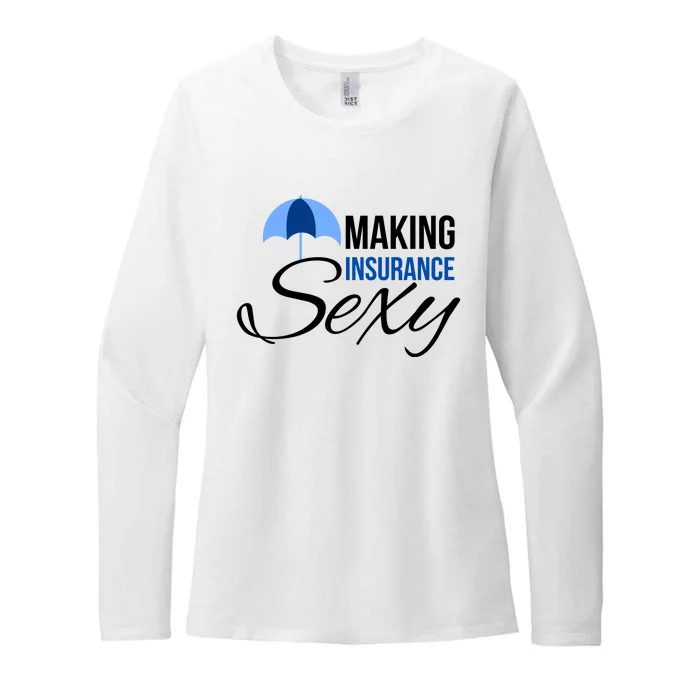 Funny Life Insurance Sales Making Life Insurance Sexy Womens CVC Long Sleeve Shirt