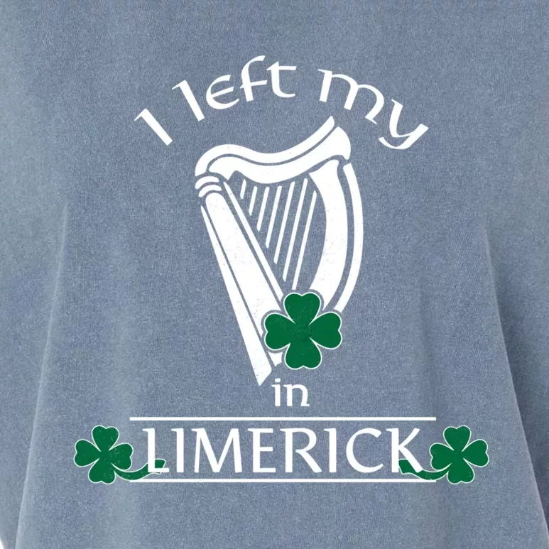 Funny Limerick Ireland Shamrock St Patrick's Day Harp Gift Garment-Dyed Women's Muscle Tee