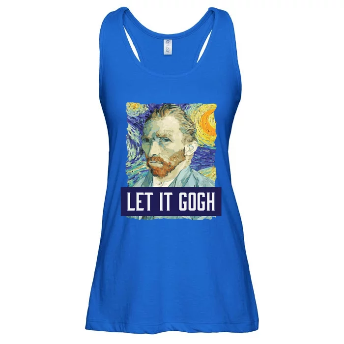 Funny Let It Gogh Vincent Van Gogh Artist Gift Ladies Essential Flowy Tank