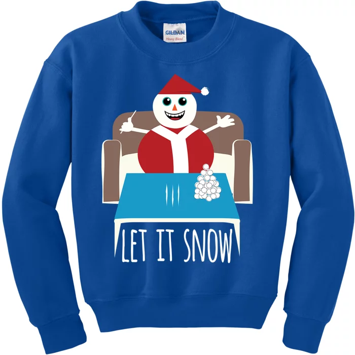 Funny Let It Snow Snow Removed Ban Drug Reference Xmas Gift Kids Sweatshirt