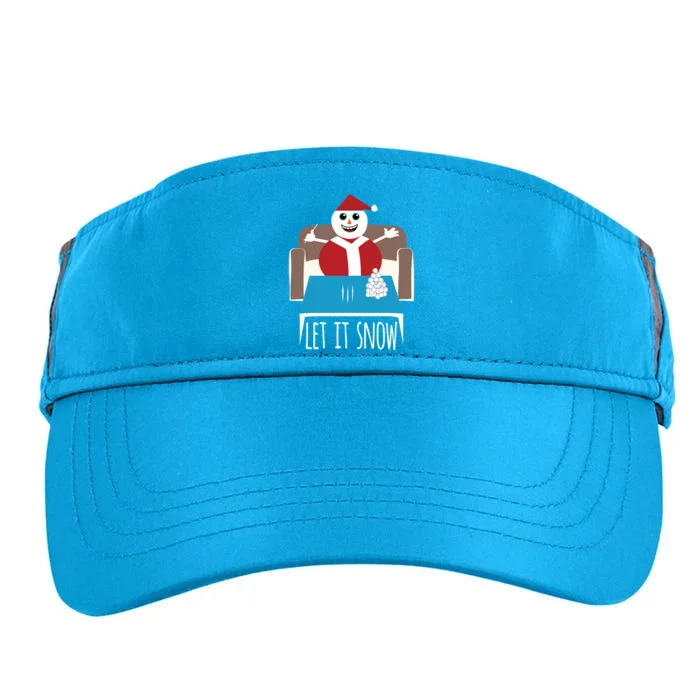 Funny Let It Snow Snow Removed Ban Drug Reference Xmas Gift Adult Drive Performance Visor